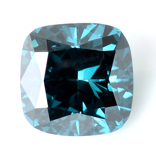 0.39 Carat Blue Diamond Cushion Loose Gemstone
