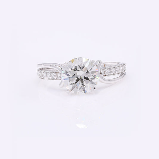 2.30 Carats Lab Grown Diamond 14K Gold Ring