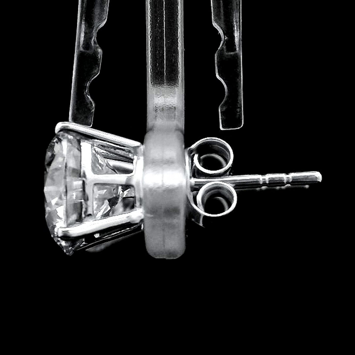 4.12 Carats Lab Grown Diamond 14K Gold Earrings