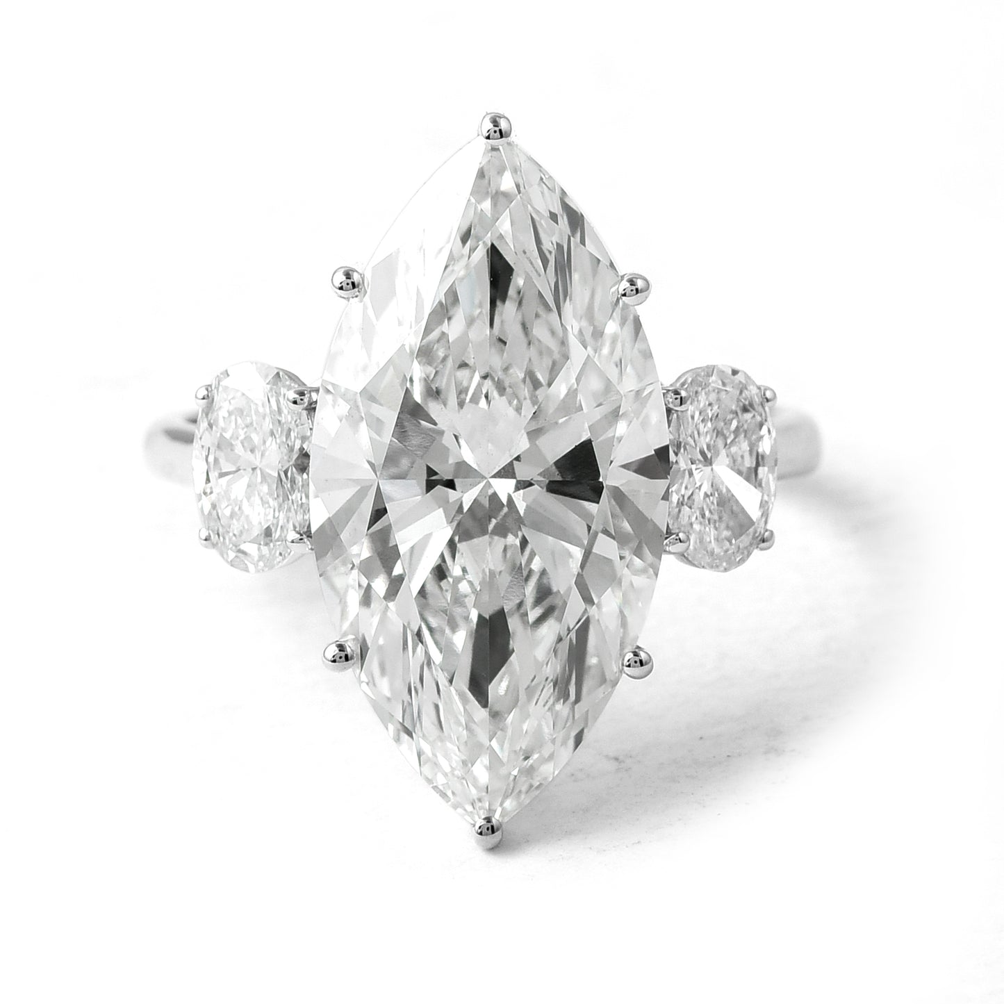 7.94 Ct Marquise Brilliant Lab Grown Diamond 14K Gold Ring