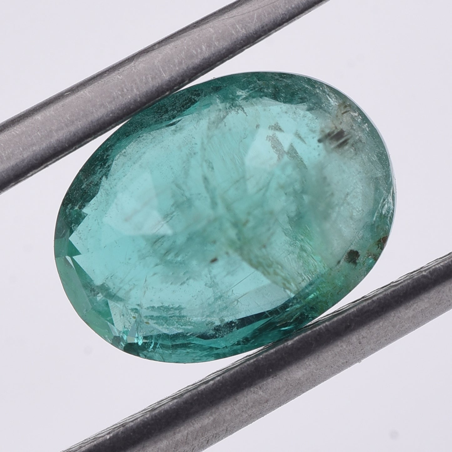1.85 Natural Beryl Emerald Oval Mixed Cut Gemstone