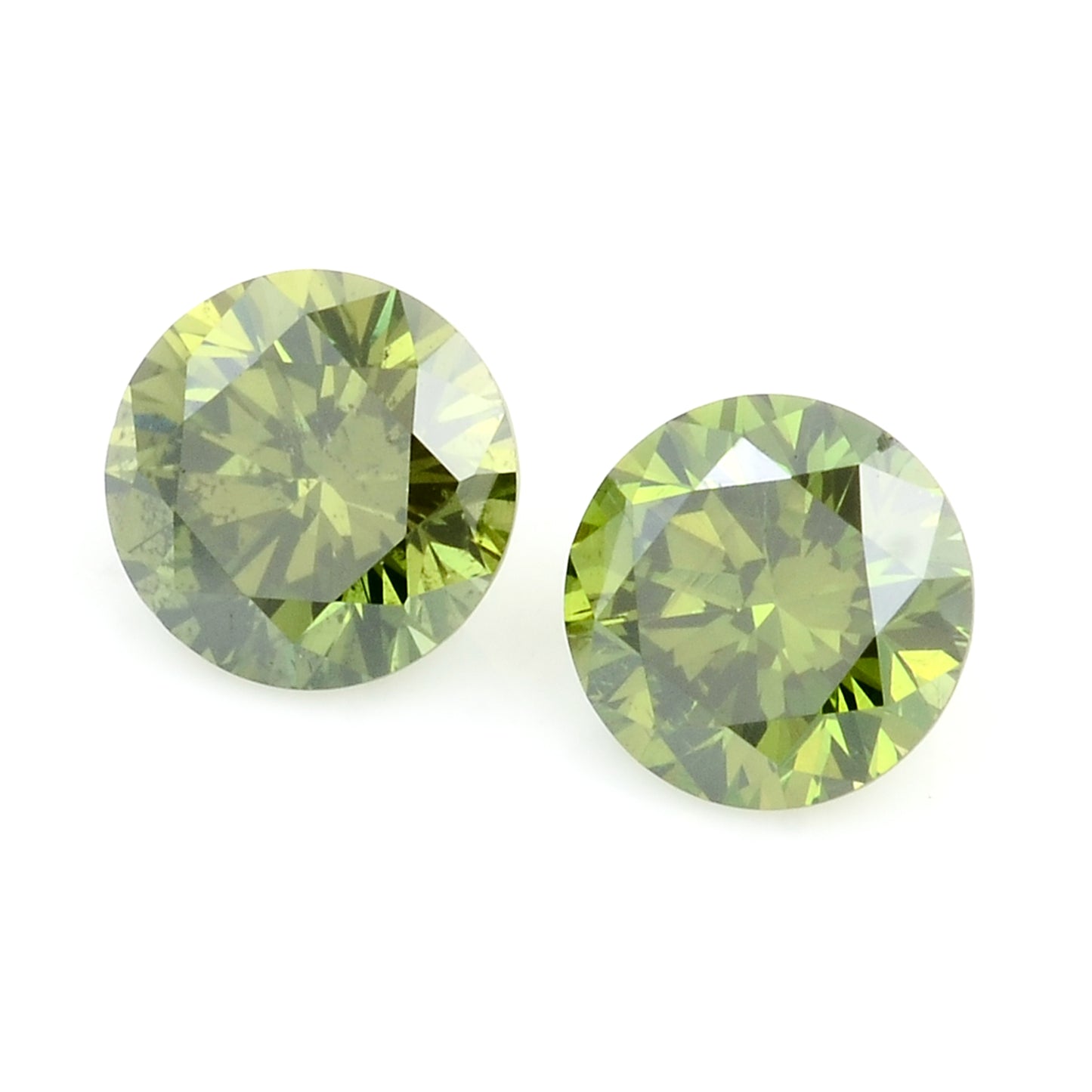 0.48 Green Diamond Round Loose Gemstone