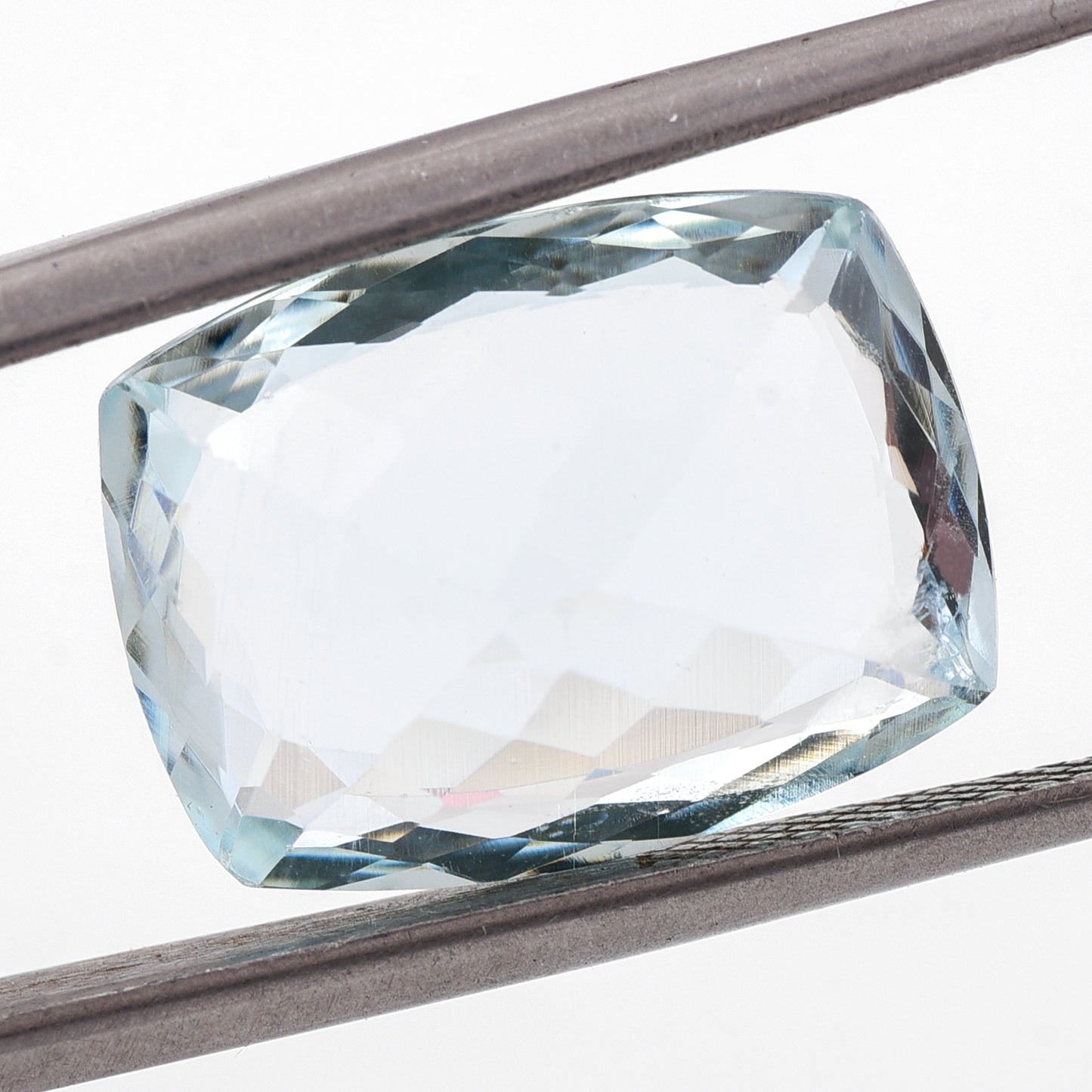 8.42 Natural Beryl Aquamarine Rectangular Cushion Mixed Cut Gemstone