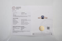 1.41 Carats Natural Corundum Sapphire 14K Gold Ring