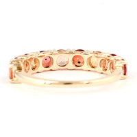 2.12 Ct Round Multi Sapphire 14K Gold Ring