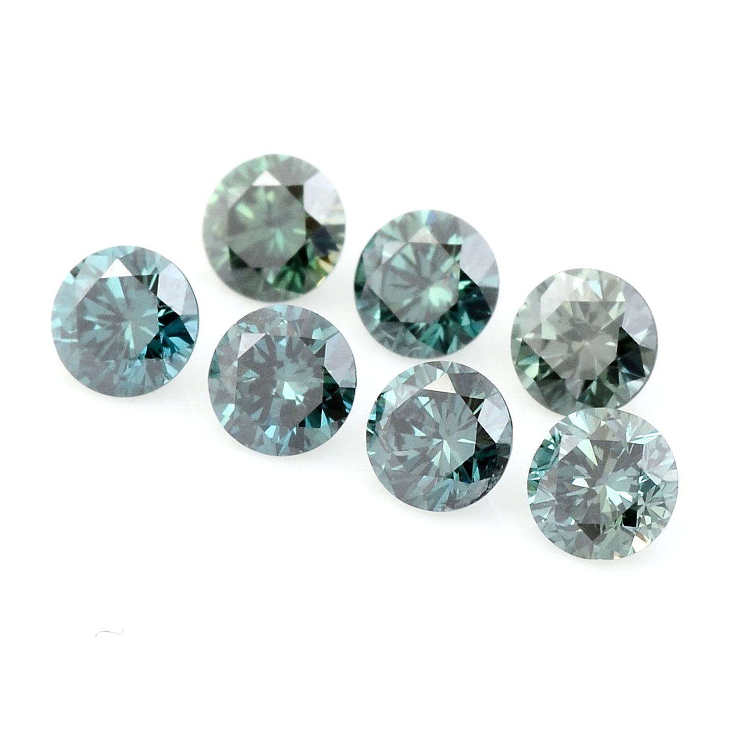 0.57 Blue Diamond Round Loose Gemstone