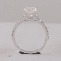 3.48 Carats Lab Grown Diamond 14K Gold Ring