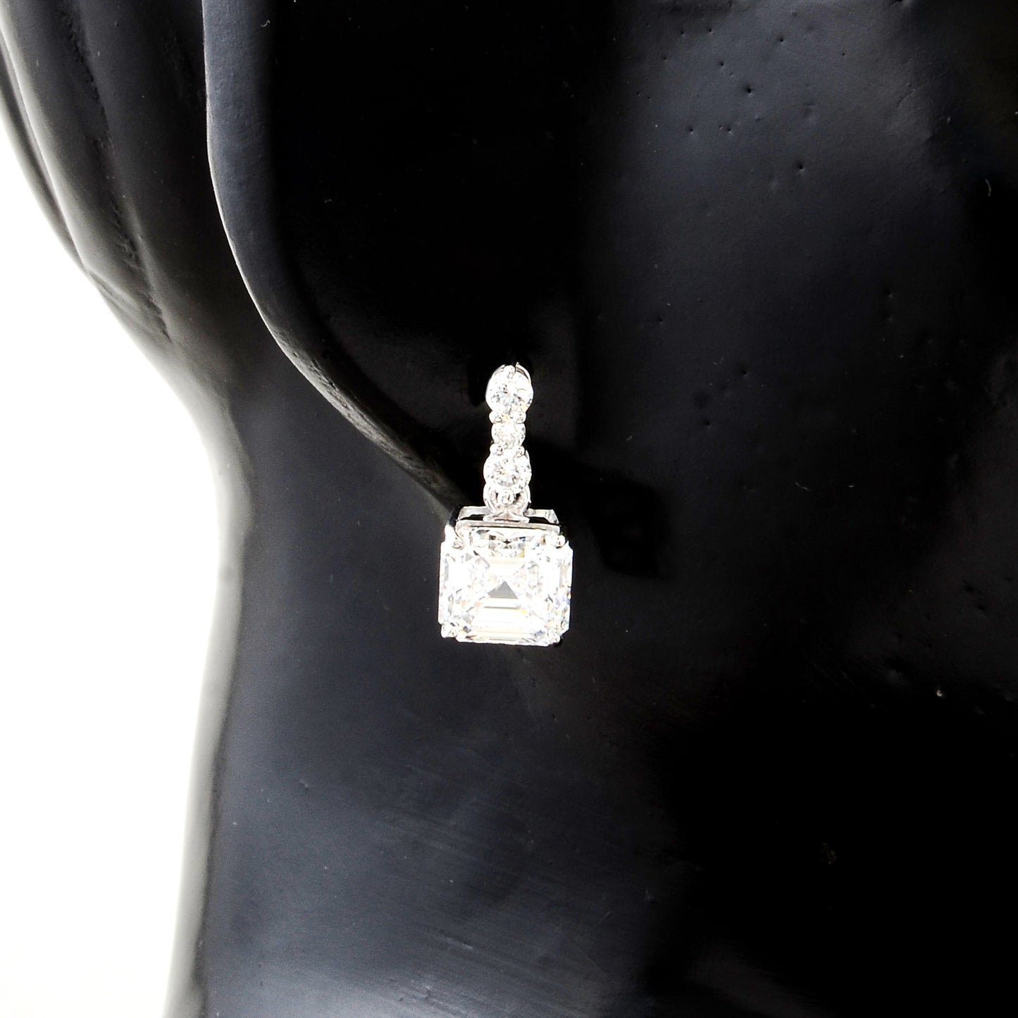 4.48 Carats Lab Grown Diamond 14K Gold Earrings