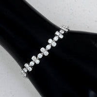 6.86 Carats Lab Grown Diamond 14K Gold Bracelet