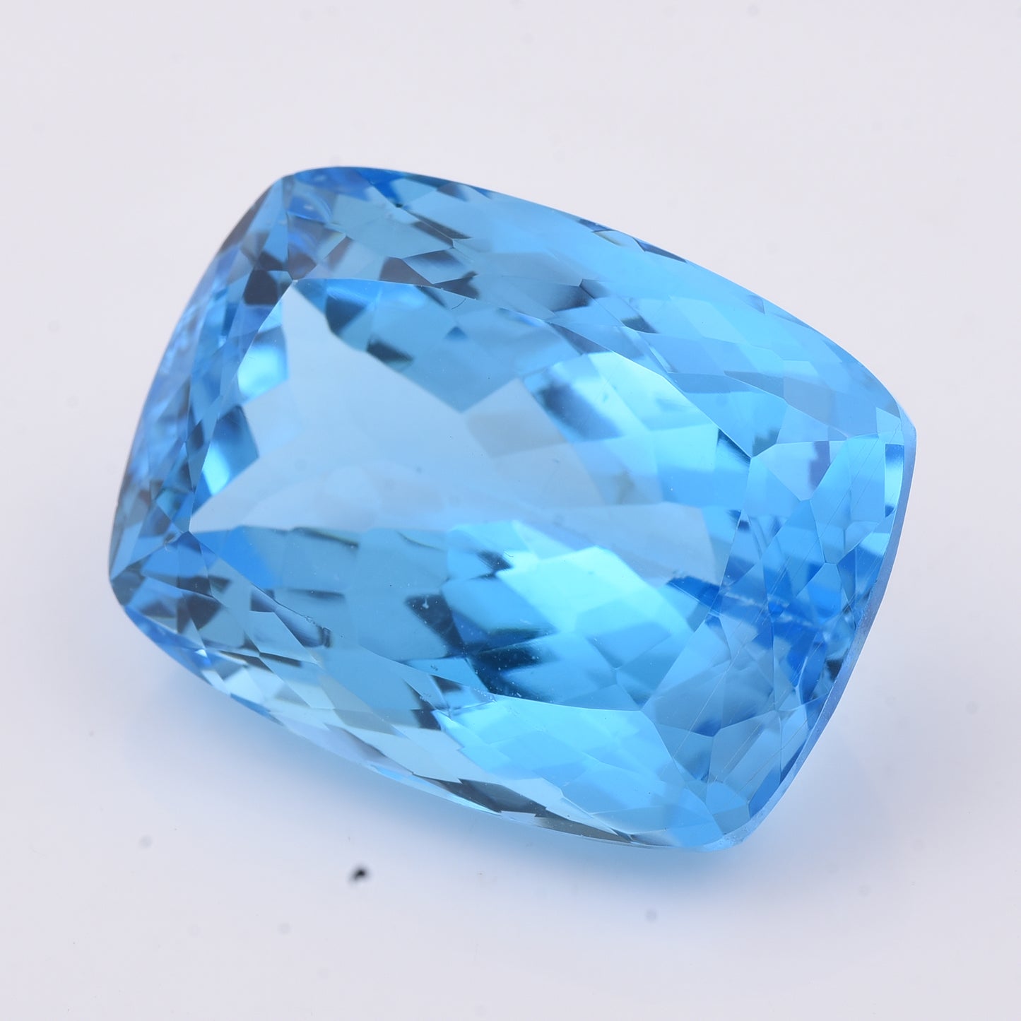 66.34 Natural Topaz Blue Topaz Rectangular Cushion Mixed Cut Gemstone