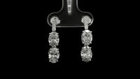 4.48 Carats Lab Grown Diamond 14K Gold Earrings