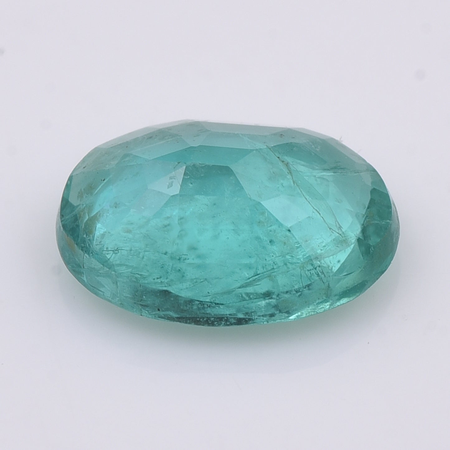 1.45 Natural Beryl Emerald Oval Mixed Cut Gemstone