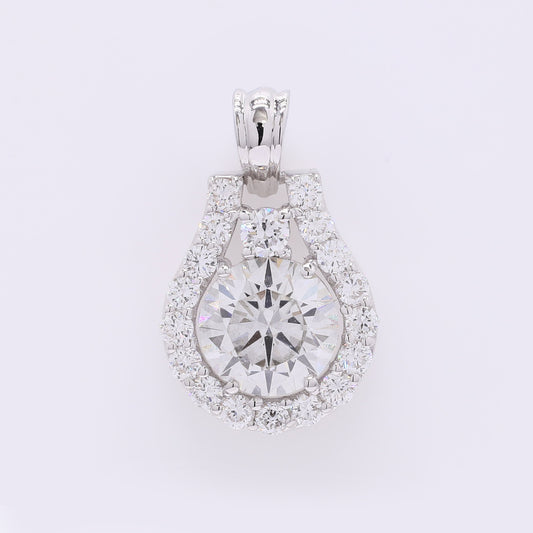 2.36 Carats Lab Grown Diamond 14K Gold Pendant