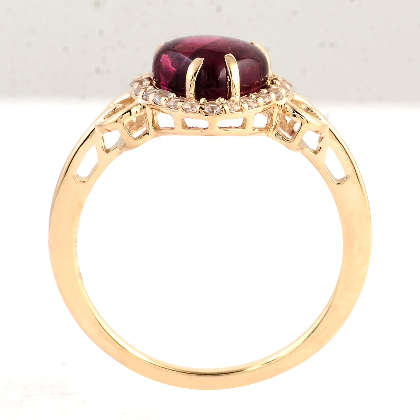 2.18 Ct Heart Tourmaline 14K Gold Ring