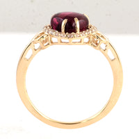2.18 Ct Heart Tourmaline 14K Gold Ring
