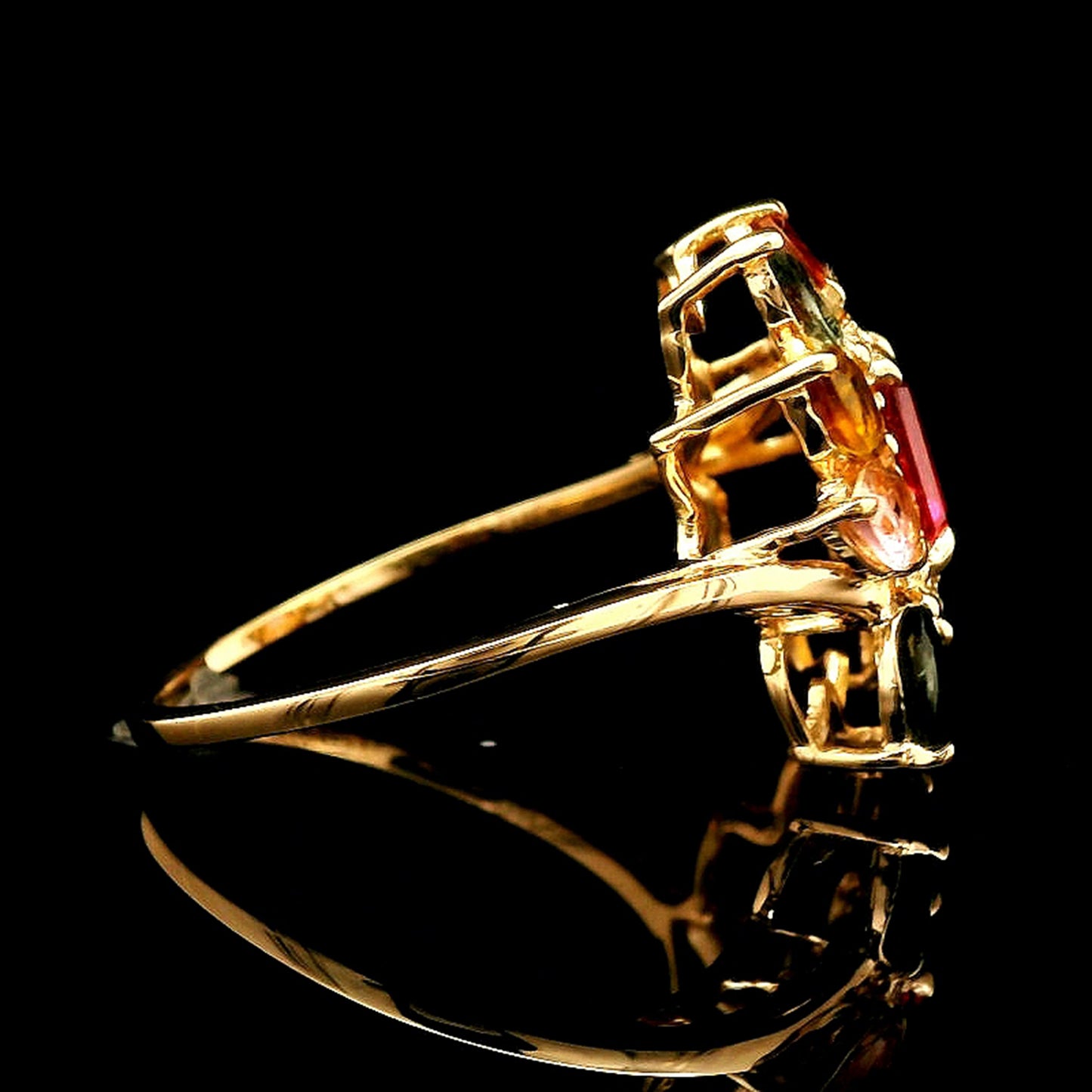 1.97 Ct Octagon Tourmaline 14K Gold Ring
