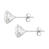 3.13 Carats Lab Grown Diamond 14K Gold Earrings