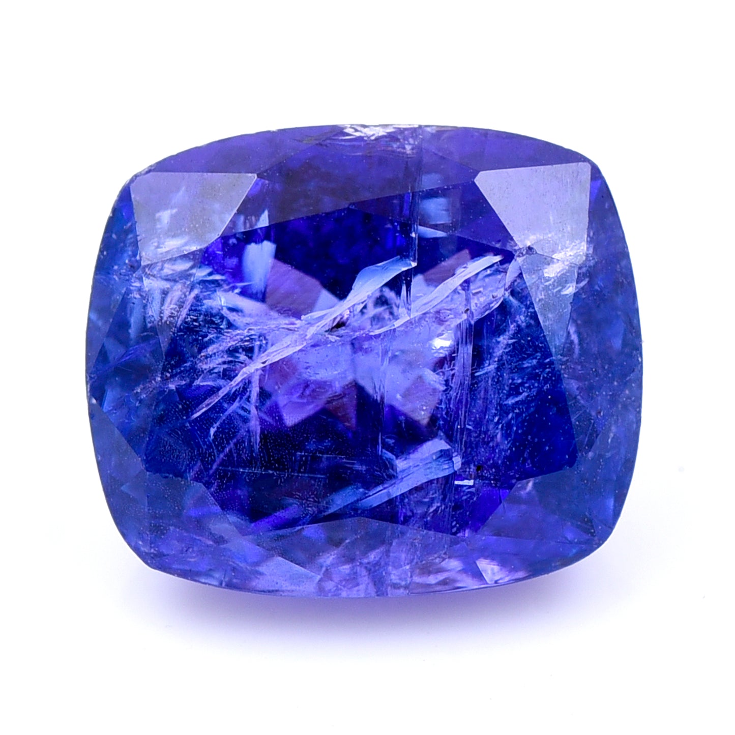 7.27 Natural Zoisite Tanzanite Rectangular Cushion Mixed Cut Gemstone