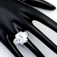 16.84 Ct Cubic Zirconia 925 Sterling Silver Ring