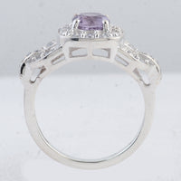 2.52 Ct Round Amethyst 925 Sterling Silver Ring