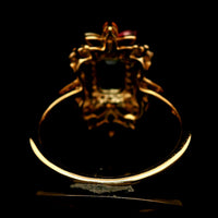 1.82 Ct Octagon Multi Sapphire 14K Gold Ring
