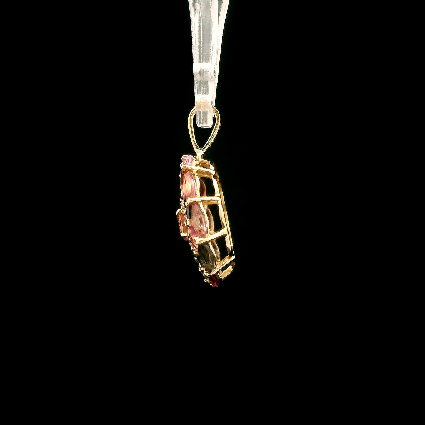 1.67 Ct Round Tourmaline 14K Gold Pendant