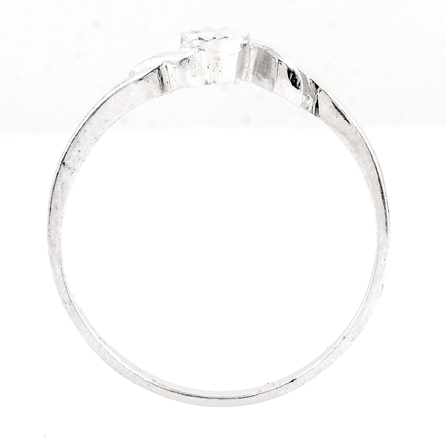 0.00 Ct Plain 925 Sterling Silver Ring