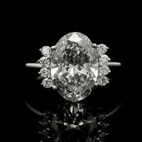 3.24 Carats Lab Grown Diamond 14K Gold Ring