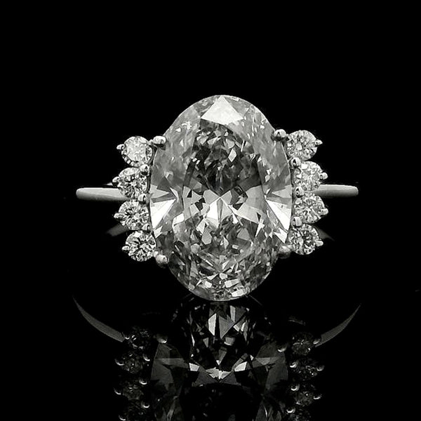 3.24 Carats Lab Grown Diamond 14K Gold Ring