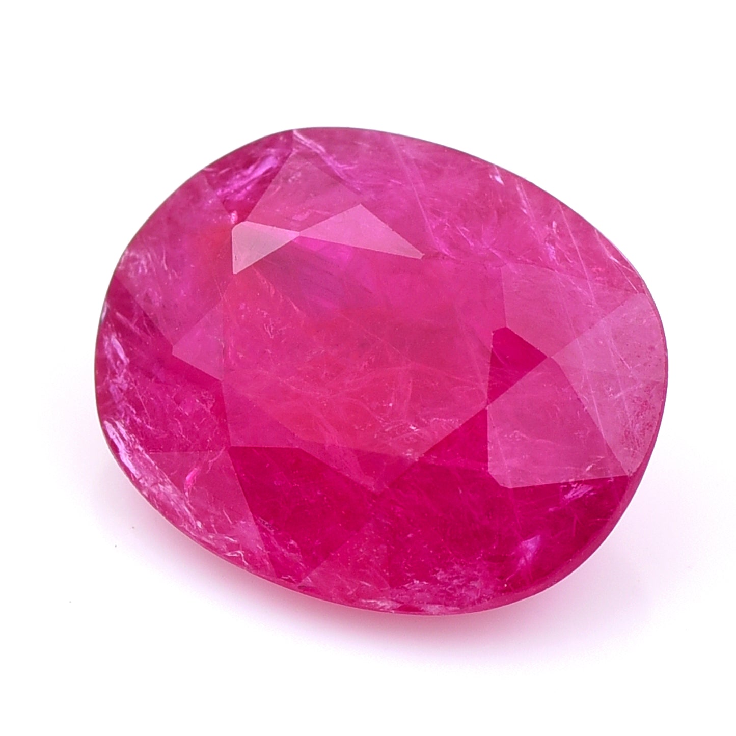 4.97 Natural Corundum Ruby Oval Mixed Cut Gemstone
