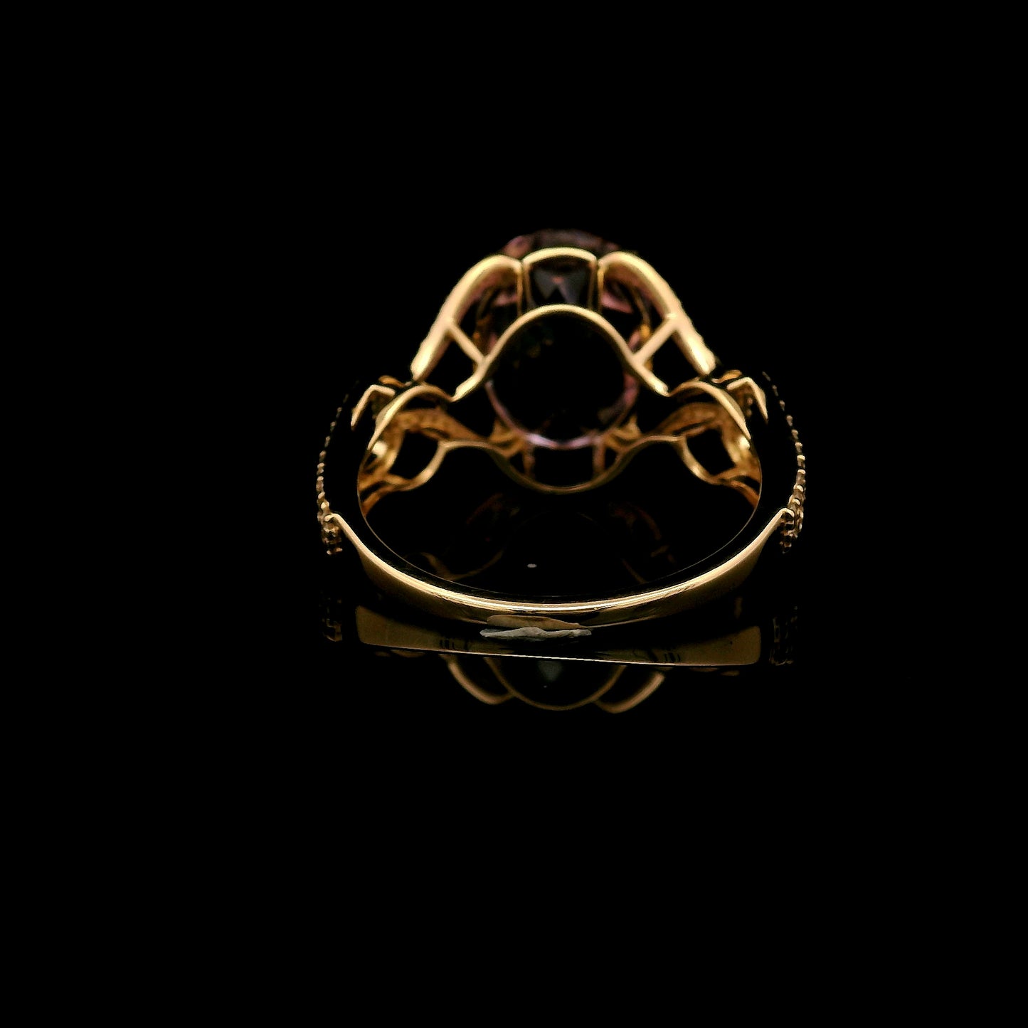 6.51 Ct Oval Kunzite 14K Gold Ring