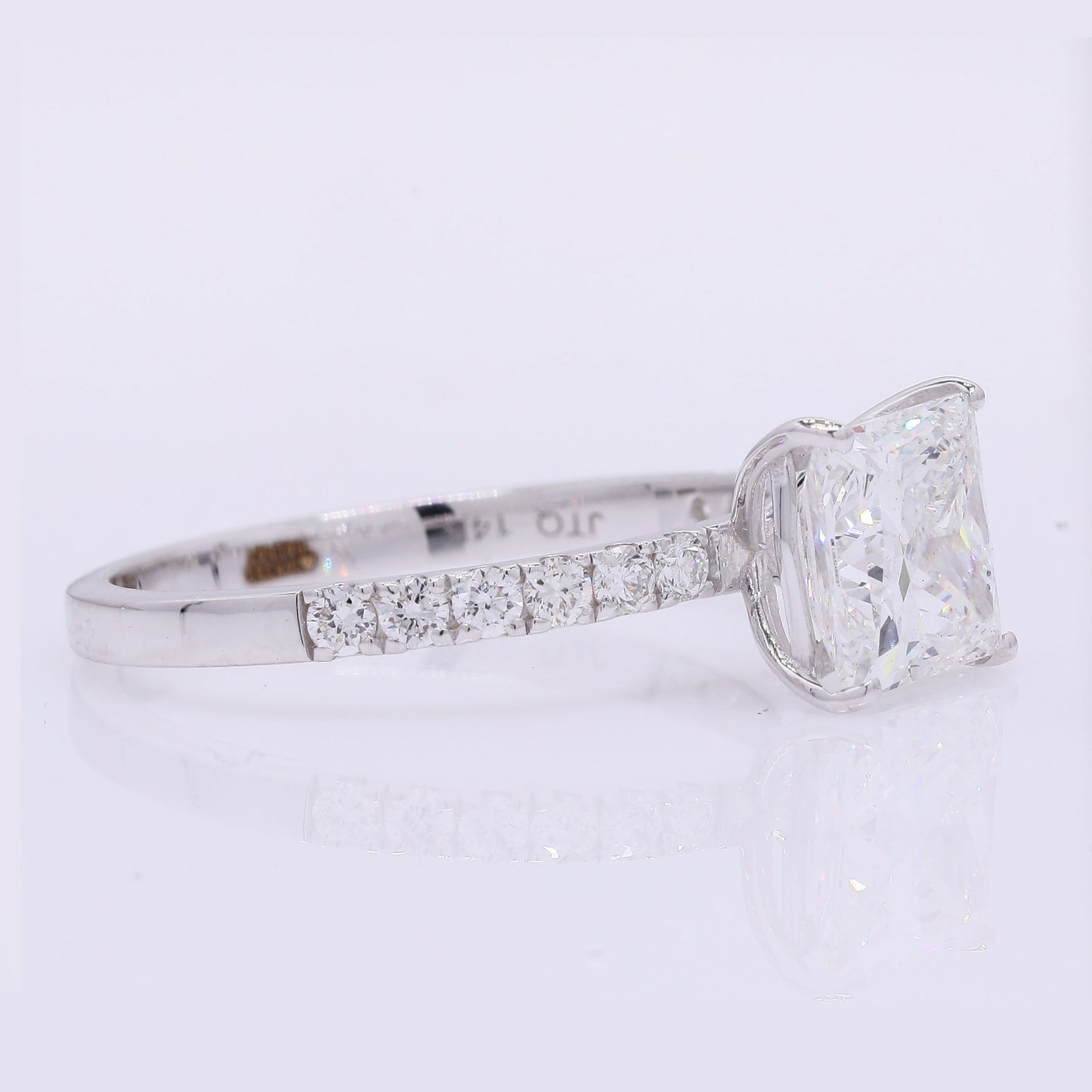 2.18 Carats Lab Grown Diamond 14K Gold Ring