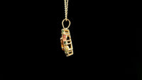 2.13 Ct Oval Tourmaline 14K Gold Pendant