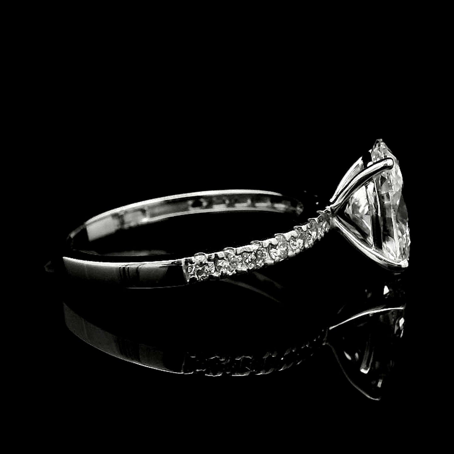 2.15 Carats Lab Grown Diamond 14K Gold Ring