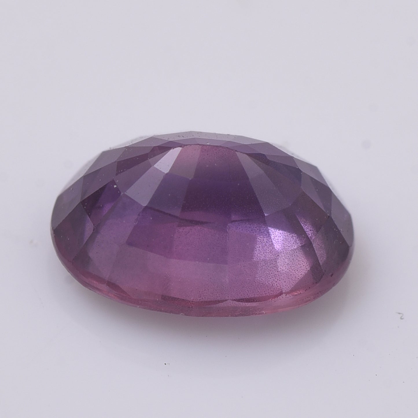 1.23 Natural Corundum Purple Sapphire Oval Mixed Cut Gemstone