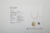 6.65 Ct Round Mixed Cut Natural Corundum Ruby 14K Gold Necklace