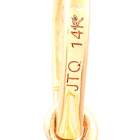 13.73 Ct Trillion Natural Eridot 14K Gold Pendant