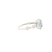 2.14 Carats Blue Lab Grown Diamond 14K Gold Ring