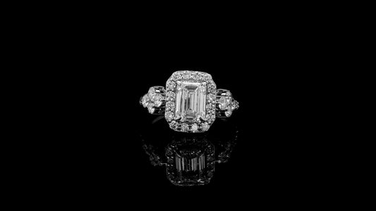 2.62 Carats Lab Grown Diamond 14K Gold Ring