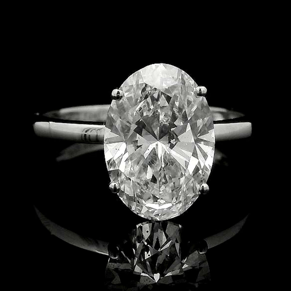 3.00 Carats Lab Grown Diamond 14K Gold Ring