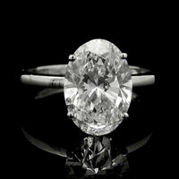 3.00 Carats Lab Grown Diamond 14K Gold Ring