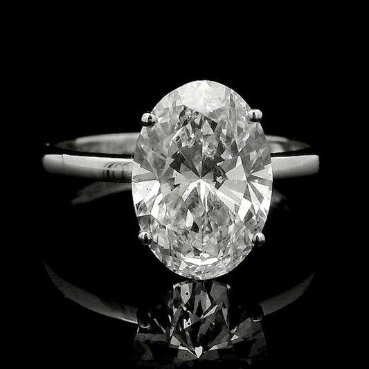 3.00 Carats Lab Grown Diamond 14K Gold Ring
