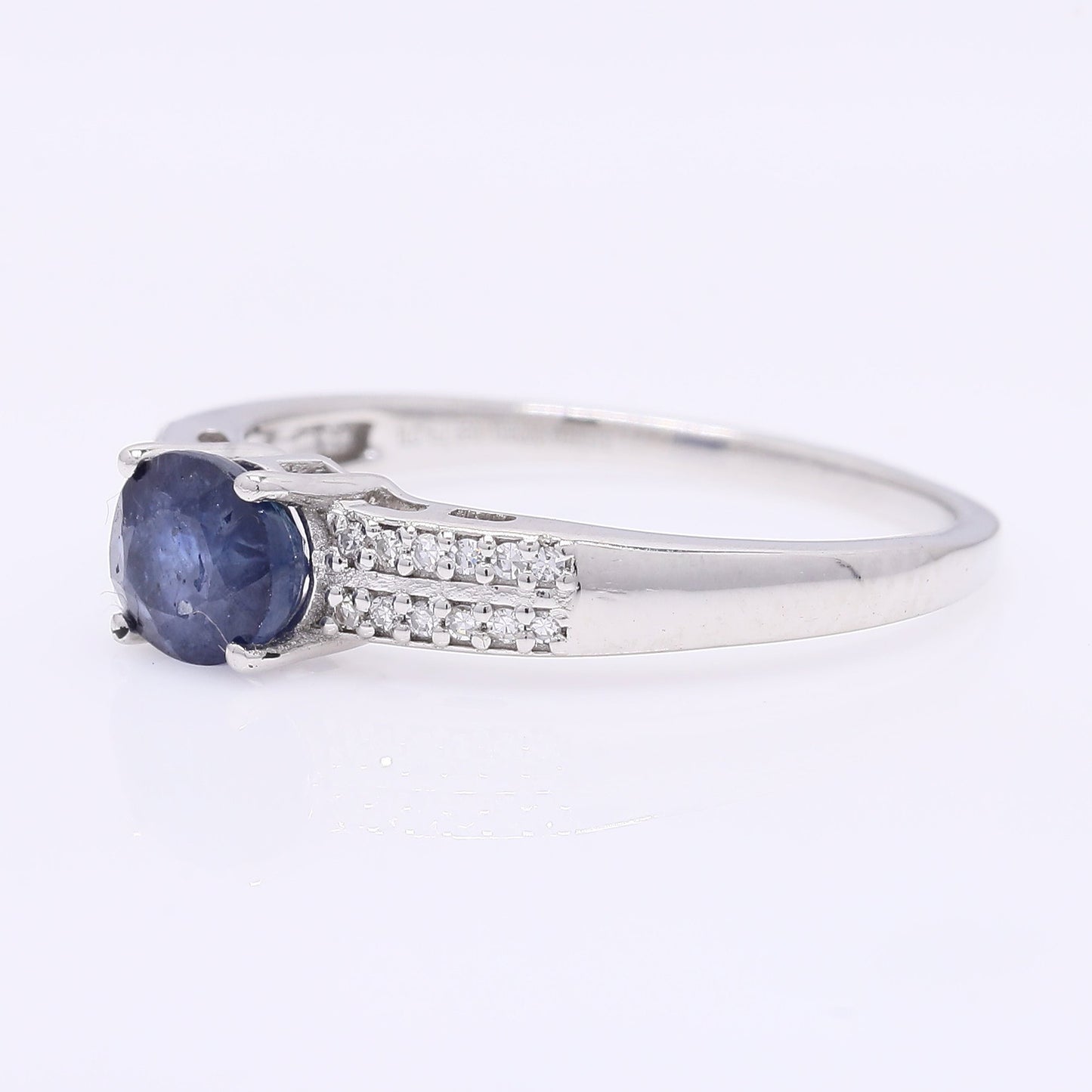 1.14 Ct Oval Mixed Cut Natural Sapphire 950 Platinum Ring