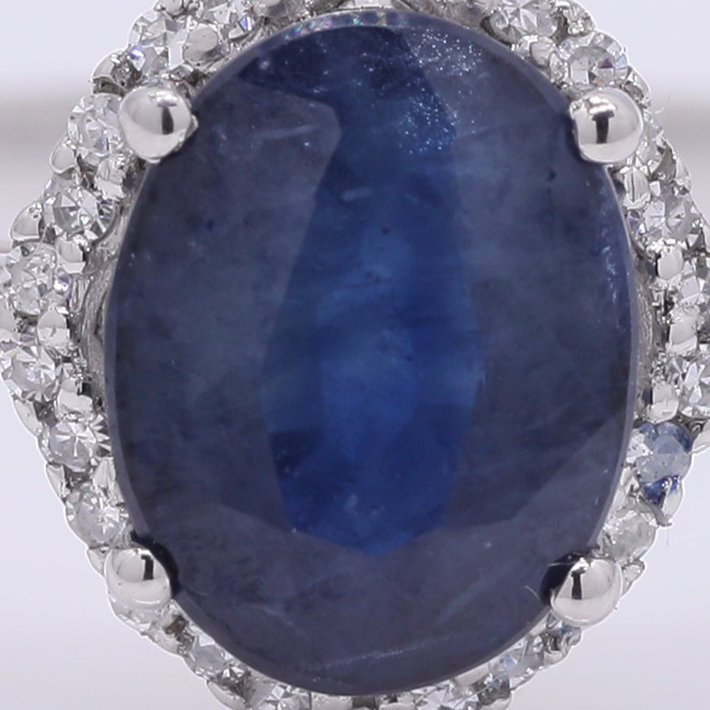 2.17 Ct Oval Mixed Cut Natural Sapphire 950 Platinum Ring