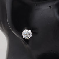 4.06 Carats Lab Grown Diamond 14K Gold Earrings