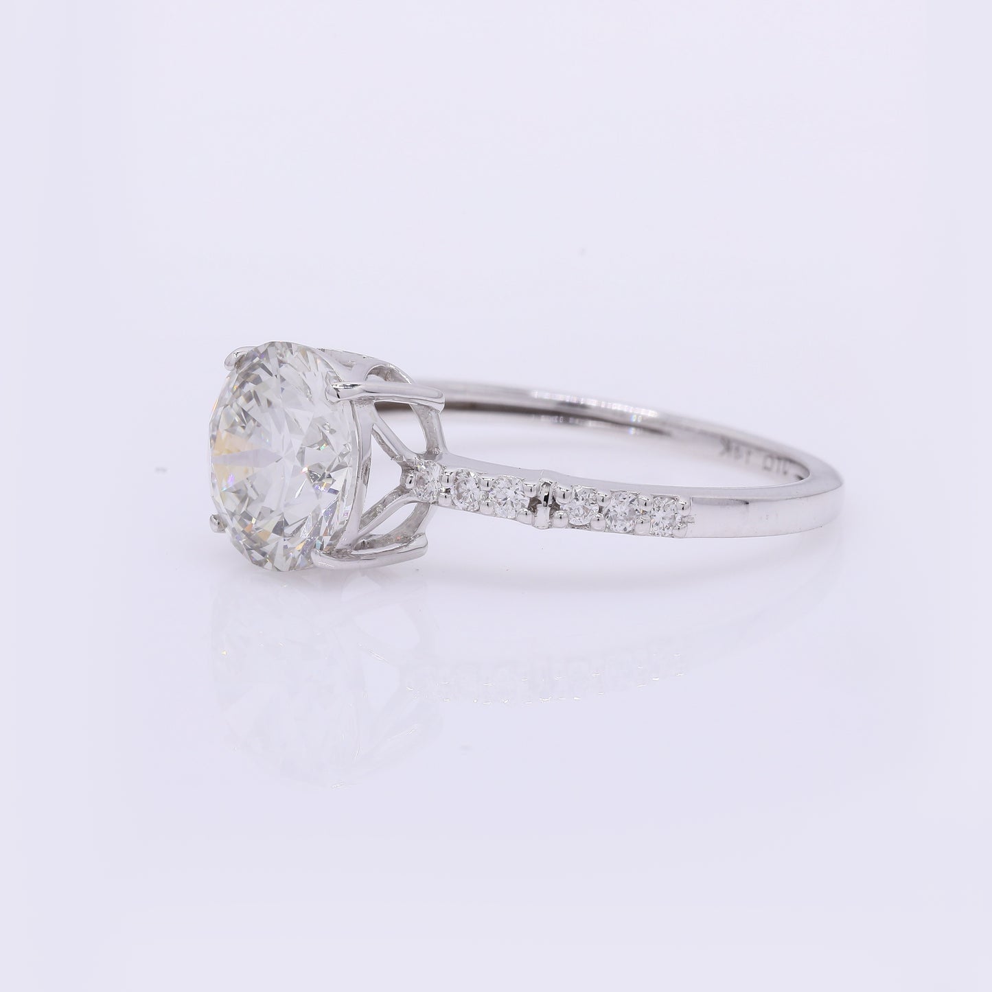 2.25 Carats Lab Grown Diamond 14K Gold Ring
