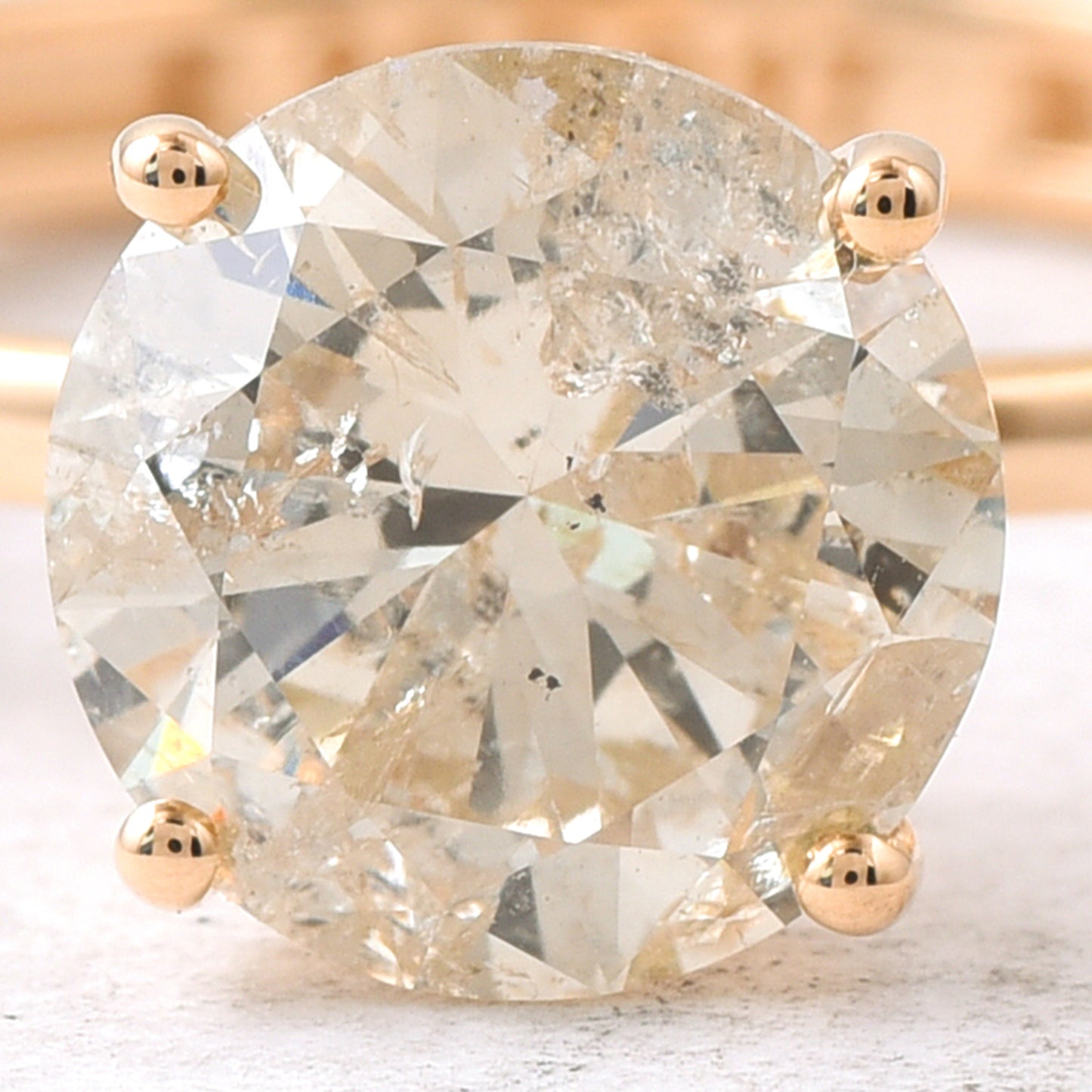 2.04 Ct Round Diamond 14K Gold Ring