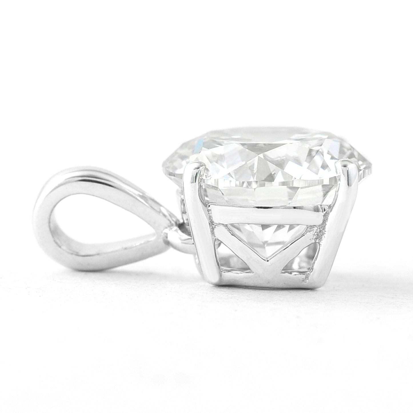 2.16 Carats Lab Grown Diamond 14K Gold Pendant