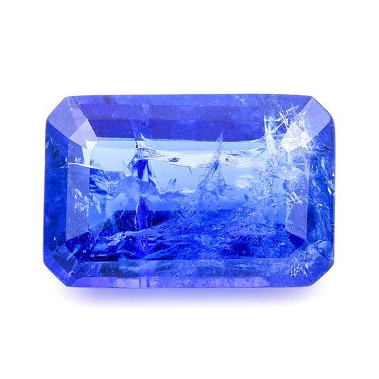 8.04 Natural Zoisite Tanzanite Emerald Cut Gemstone