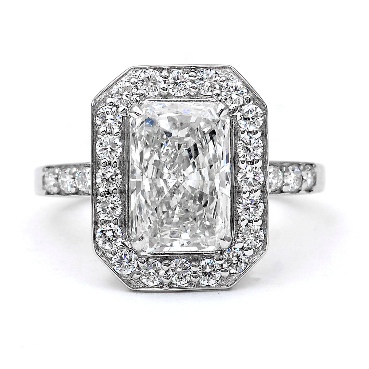 2.97 Carats Lab Grown Diamond 14K Gold Ring